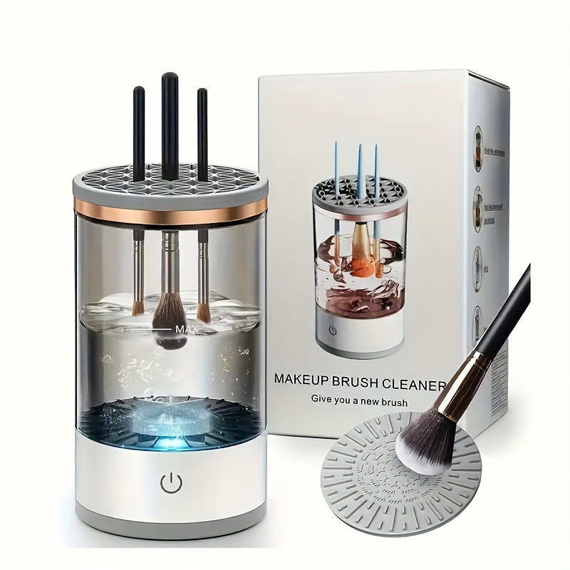 Portable Electric Makeup Brush Cleaner With Rubber Makeup Machine