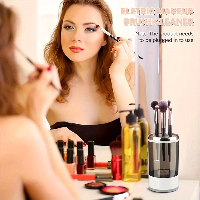 Portable Electric Makeup Brush Cleaner With Rubber Makeup Machine