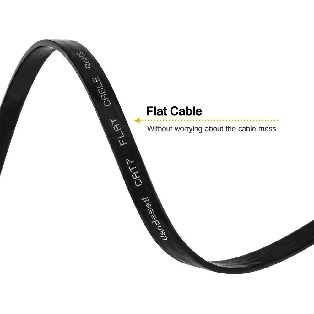 Cat 7 Shielded Ethernet RJ45 Network Cable Cat7 Flat Ethernet Patch Cables For Modem, Router, LAN, PC 1m 2m 3m 5m 10m 20m 30m