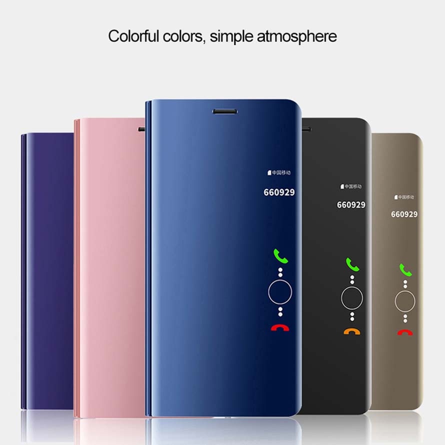 Mirror Flip Case For Huawei Honor 8x 8c 8s Smart Book Cover honor 10 lite 10i Leather phone Cases honer 10 light coque Funda