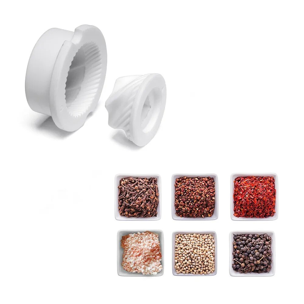 Salt and Pepper Mills, Solid Wood Pepper Mill with Strong Adjustable Ceramic Grinder 5" 8" 10"