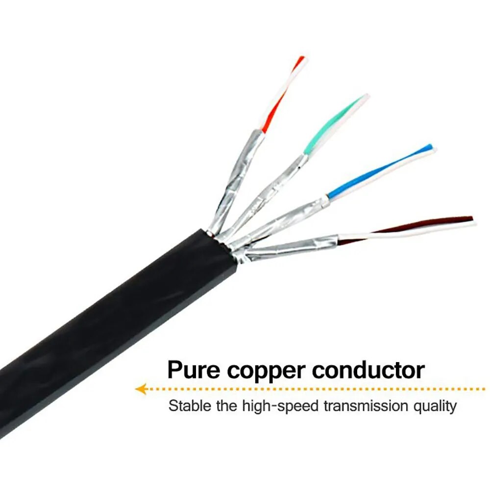 Cat 7 Shielded Ethernet RJ45 Network Cable Cat7 Flat Ethernet Patch Cables For Modem, Router, LAN, PC 1m 2m 3m 5m 10m 20m 30m