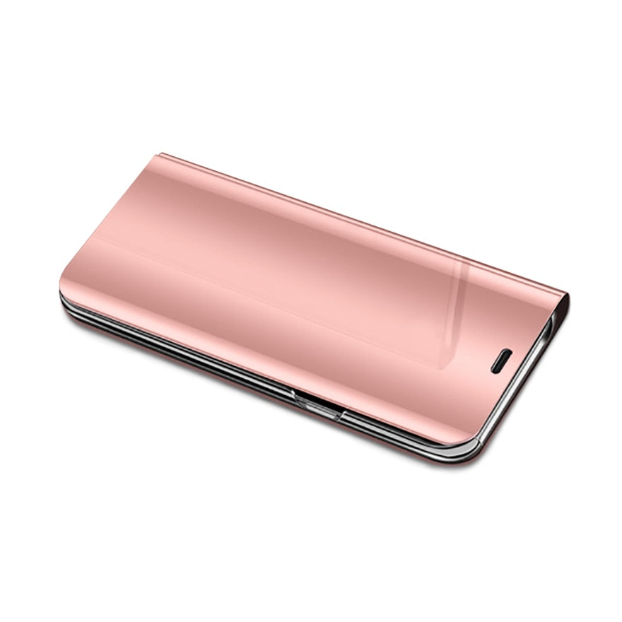 Mirror Flip Case For Huawei Honor 8x 8c 8s Smart Book Cover honor 10 lite 10i Leather phone Cases honer 10 light coque Funda