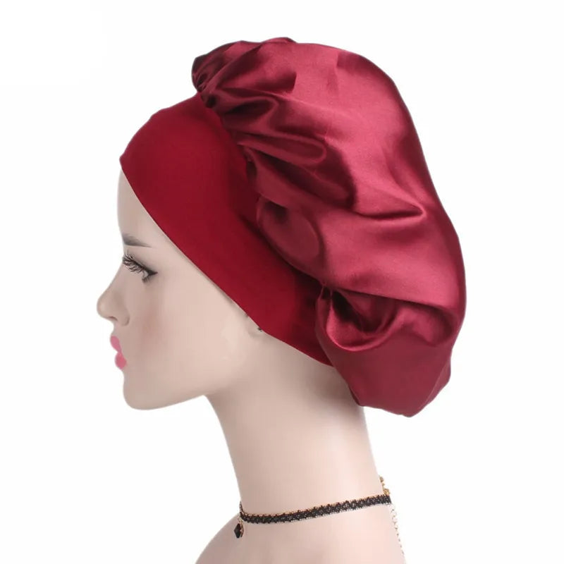 Women Bonnet Satin Sleeping Hat
