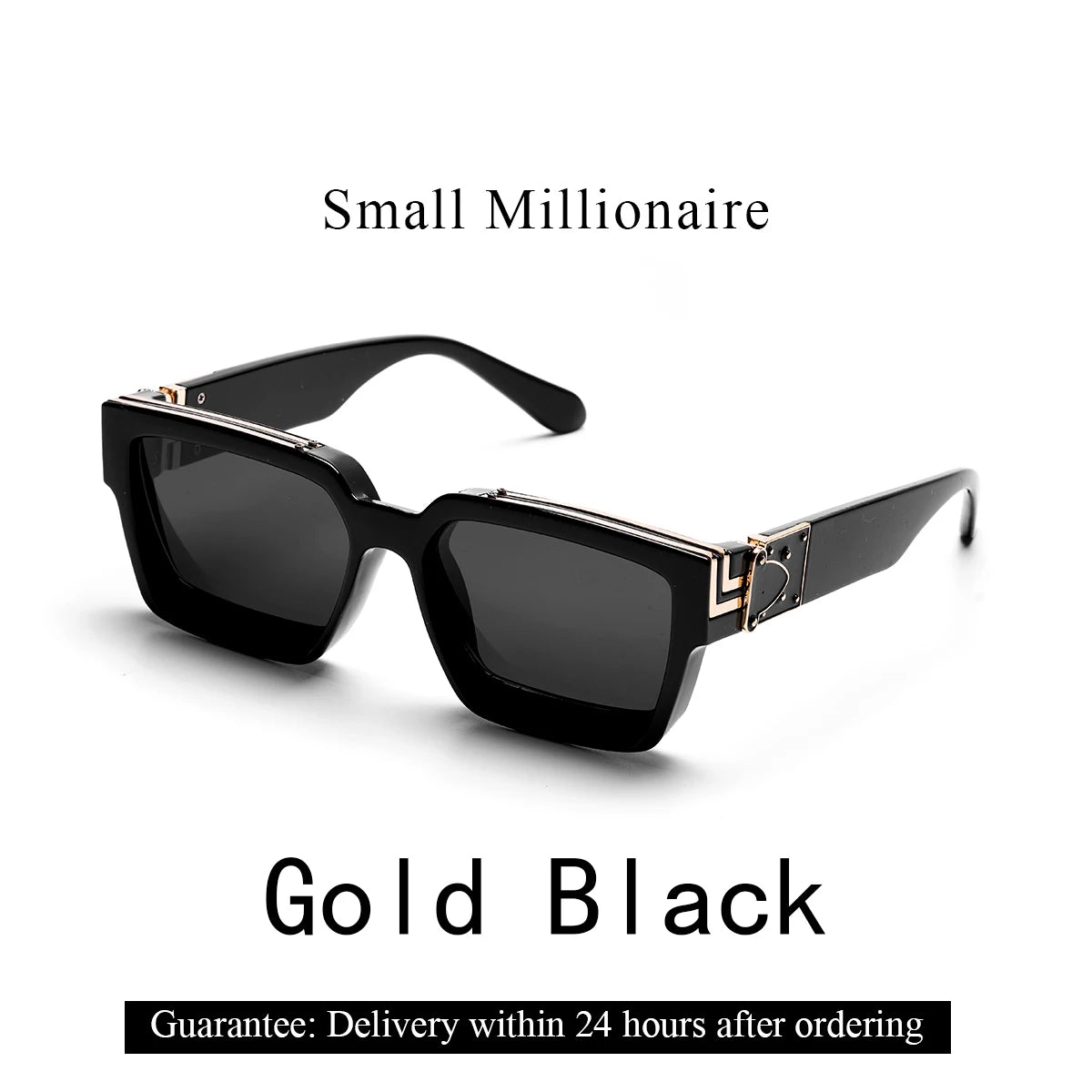 Ruiao Retro Black Millionaire Shades Luxury Sunglasses 2025 For Men Women
