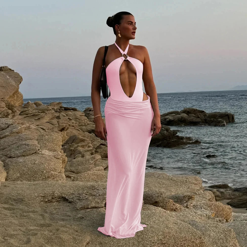Two Pieces Hollow Out Swimsuit With Cover Up