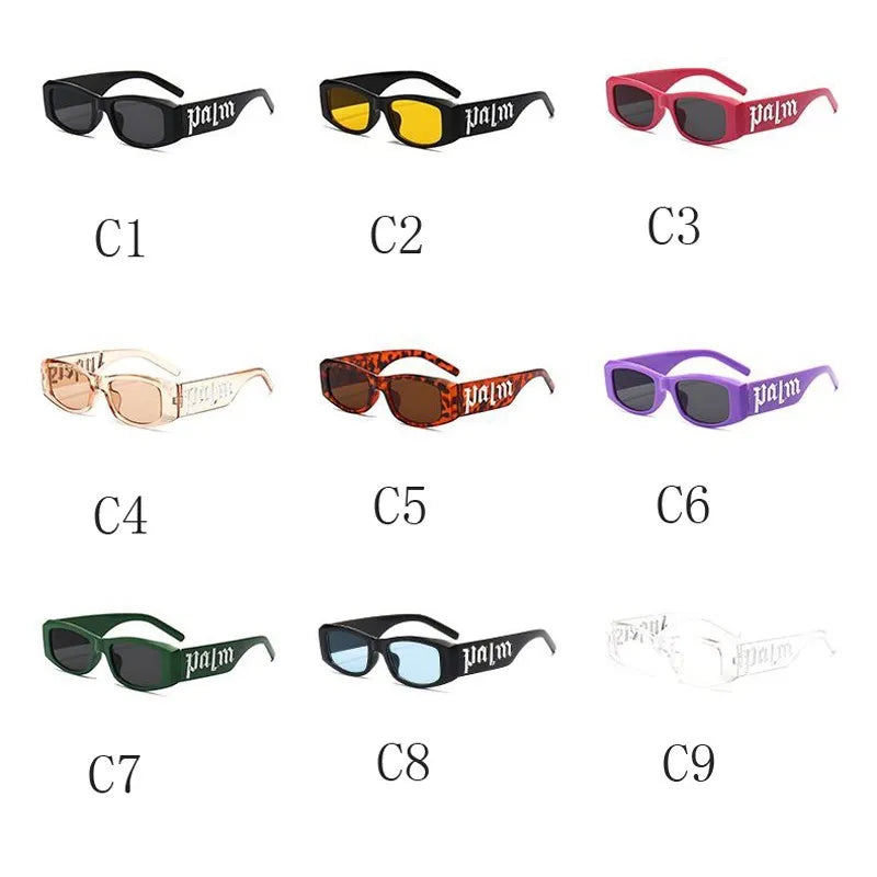 Sunglasses women and men Brand Designer Fashion Rectangle Small Frame Sun Glasses