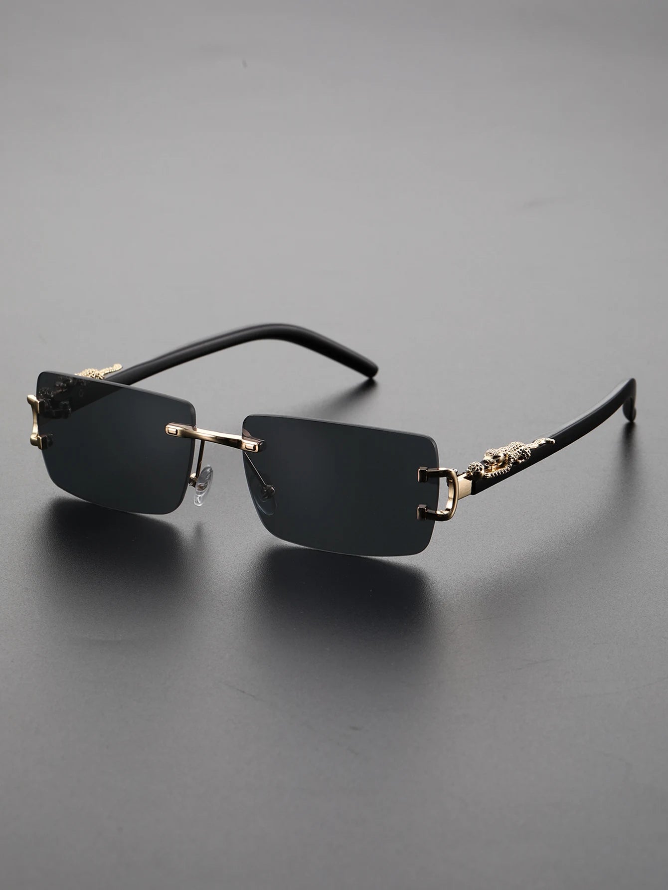1/2/3 PCS Fashionable Trendy Frameless Rectangular Personalized Sunglasses For Daily Life
