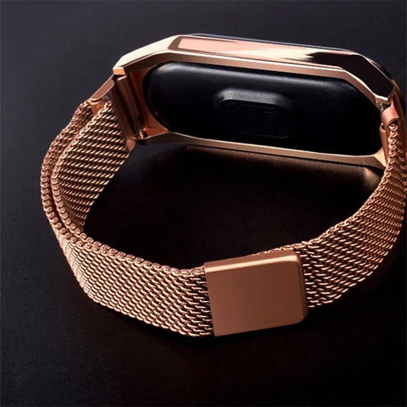 New LED Women's Watch Magnetic Watchband Strap Waterproof