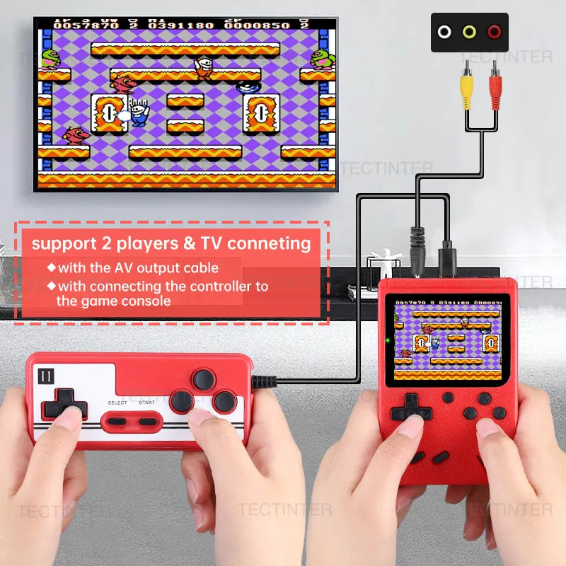 Portable Retro Mini Video Game Console 8-Bit Handheld Game Player Built-in 500 games AV Out Game Console Gameboy videogame