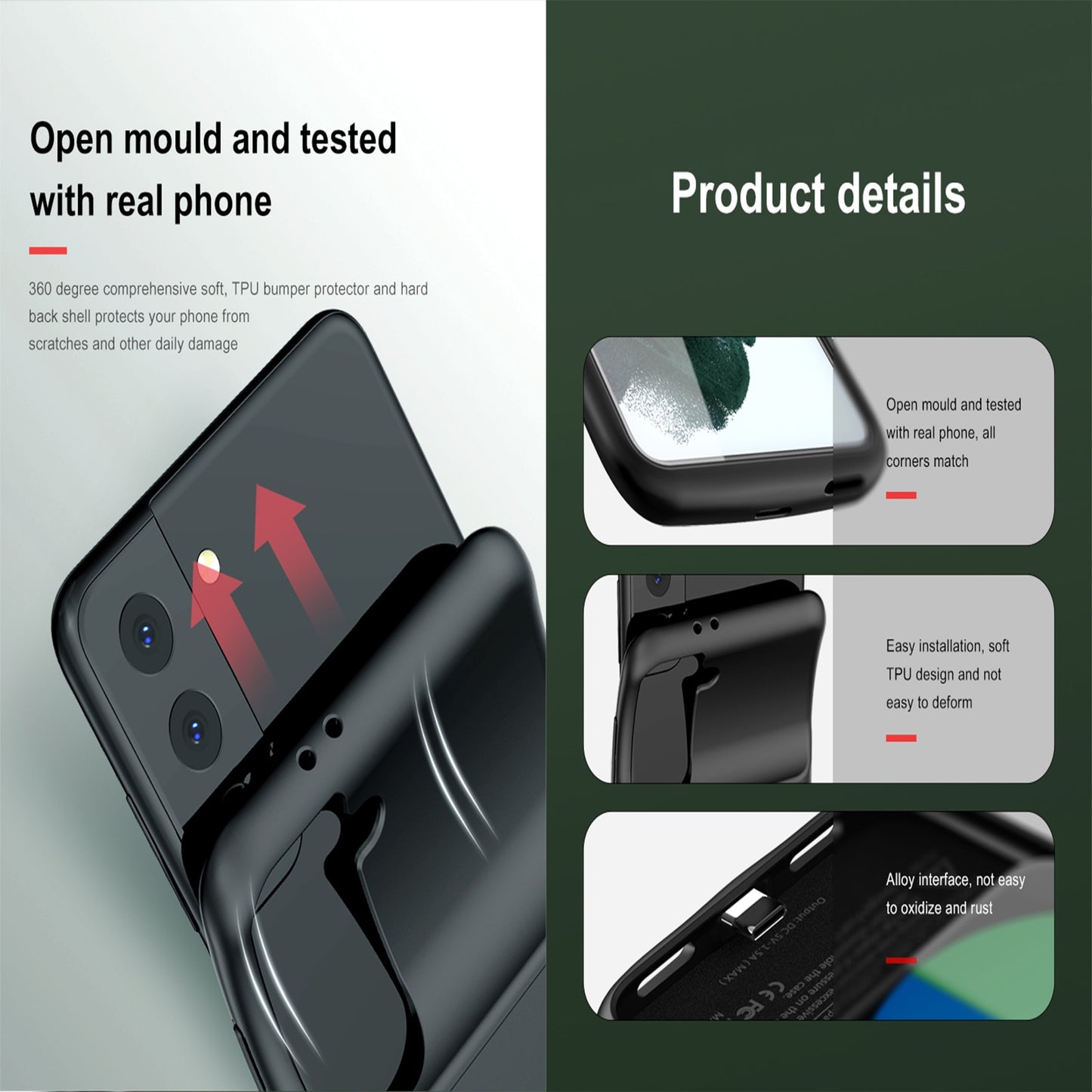 Power Case For Samsung Galaxy Note 20 Ultra 8 9 10 S8 S9 S10 S20 S21 S22 Plus Ultra S10e battery charger case charging PowerBank