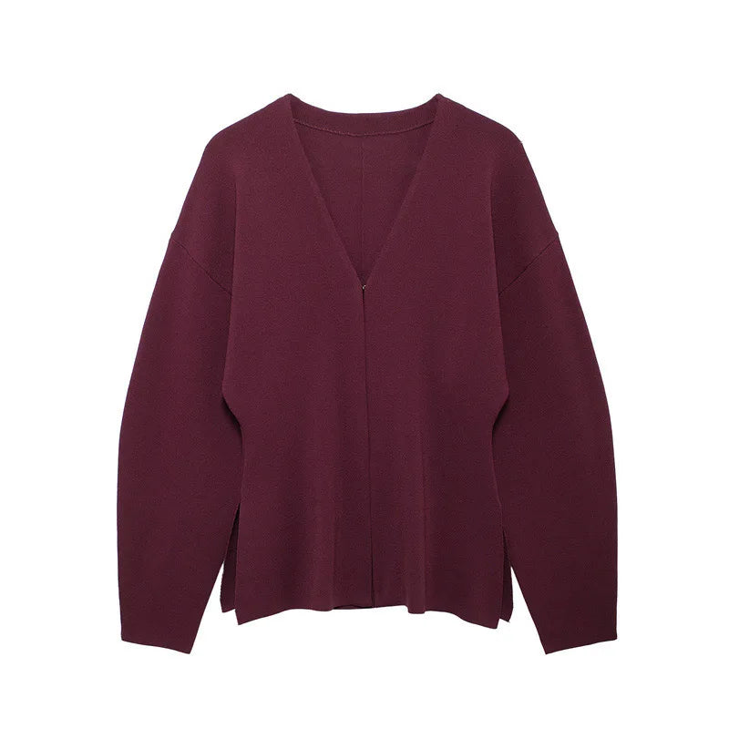 V-neck Knitted Cardigan