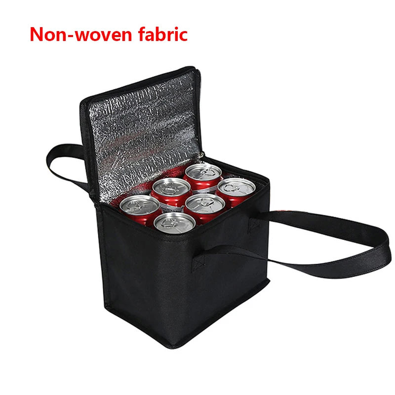Portable Lunch Cooler Beer Delivery Bag Folding Insulation Picnic Ice Pack Food Tote Thermal Bag Drink Carrier Insulated Bags