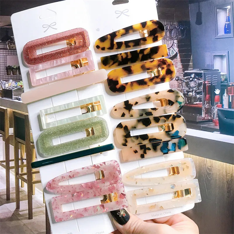 35 Styles 2/3pcs Hair Clip Set Acetate Women Hair Accessories Jewelry
