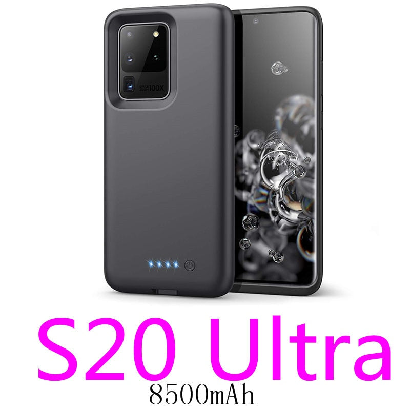 Power Case For Samsung Galaxy Note 20 Ultra 8 9 10 S8 S9 S10 S20 S21 S22 Plus Ultra S10e battery charger case charging PowerBank