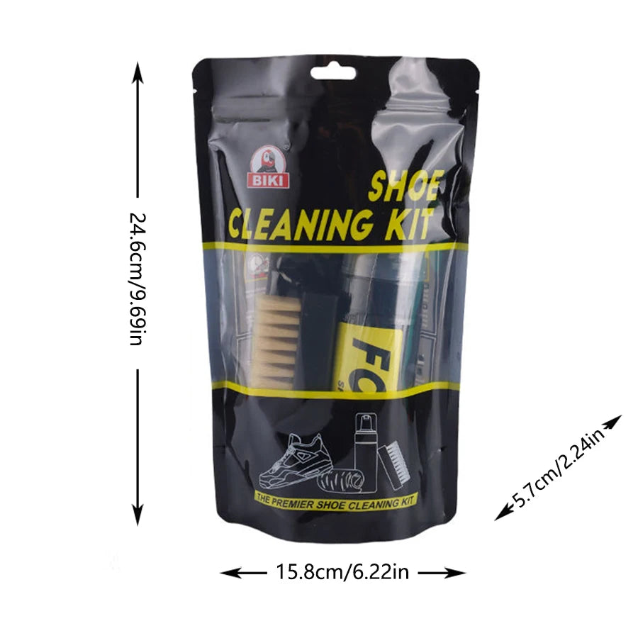 Shoe Cleaning Kit, shoe cleaner - sports shoe cleaning solution, equipped with shoe cleaning brush and ultra-fine fiber cleaning