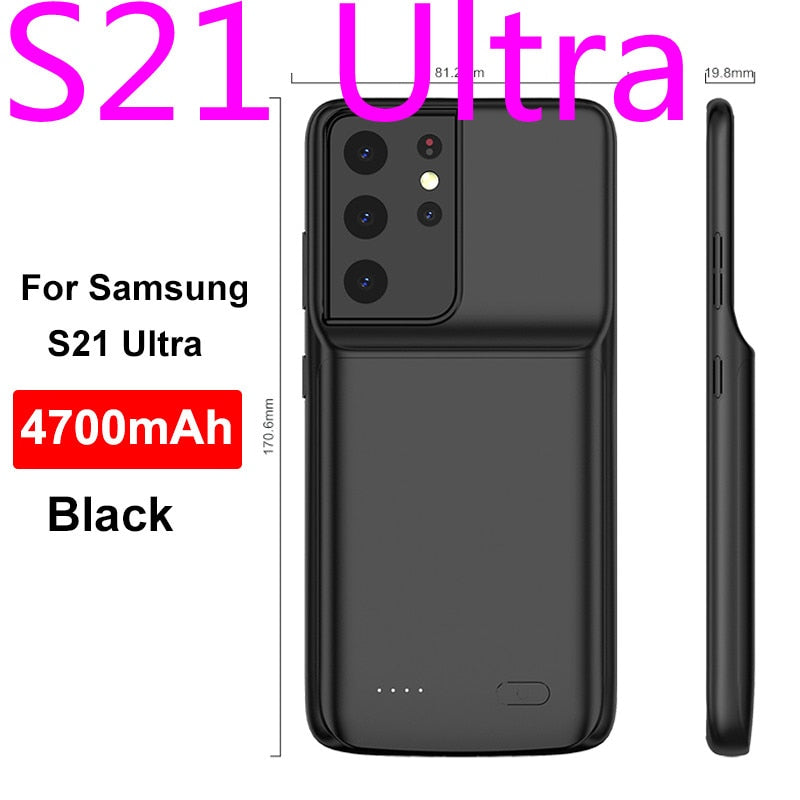 Power Case For Samsung Galaxy Note 20 Ultra 8 9 10 S8 S9 S10 S20 S21 S22 Plus Ultra S10e battery charger case charging PowerBank