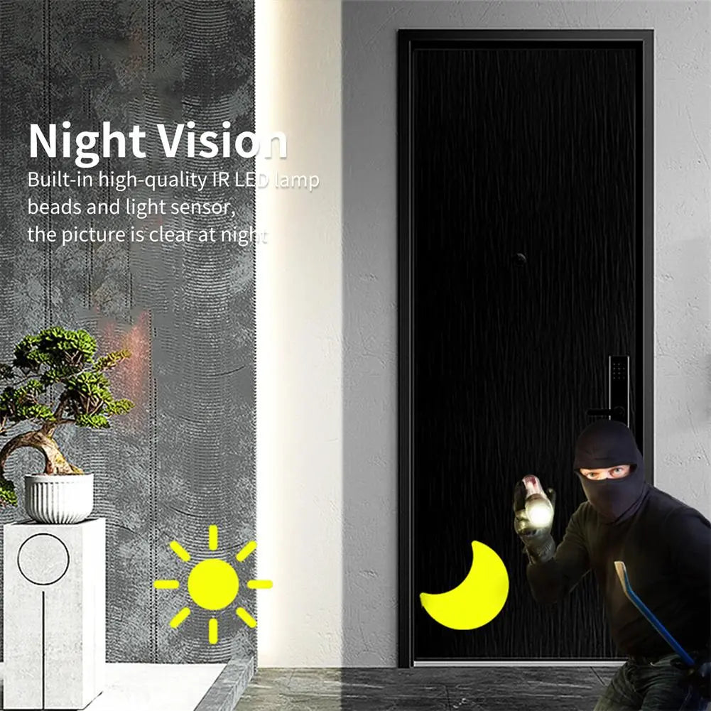 Z40 Doorbell Camera Wireless With Chime 2-Way Audio HD Live Image WiFi Door Bell Camera Night Vision Anti-Theft Alarm