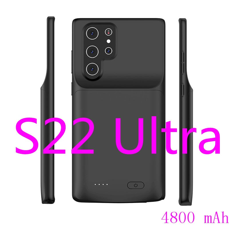 Power Case For Samsung Galaxy Note 20 Ultra 8 9 10 S8 S9 S10 S20 S21 S22 Plus Ultra S10e battery charger case charging PowerBank