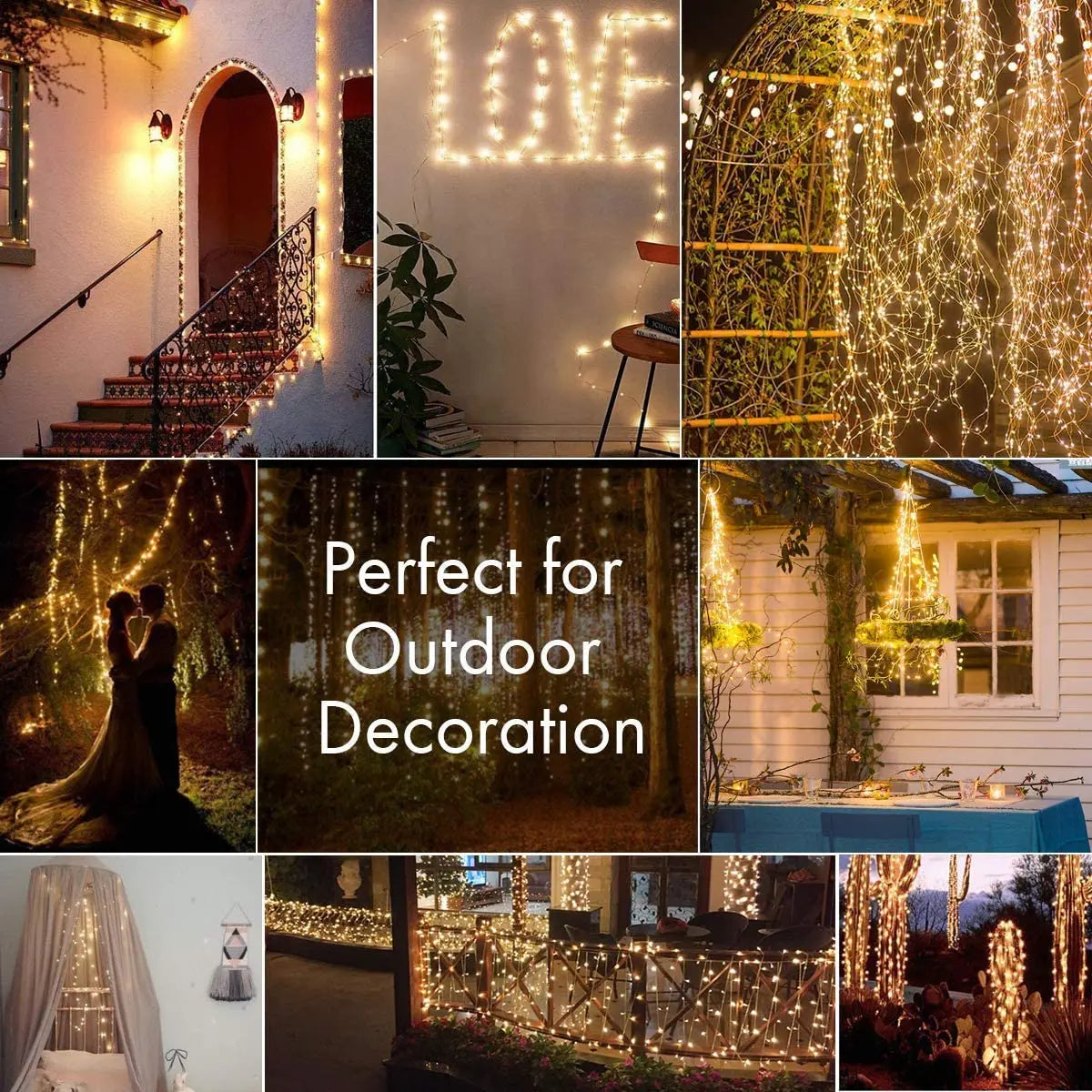 Solar outdoor led String