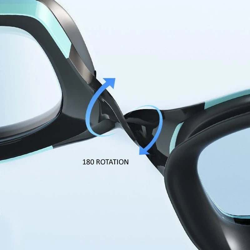 Professional Swimming Goggles HD Waterproof Anti Fog Silicon Swimming Cap Water  for Men and Women.