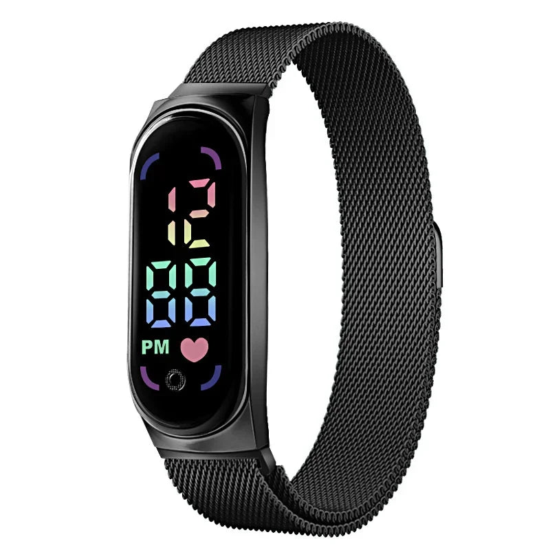 New LED Women's Watch Magnetic Watchband Strap Waterproof
