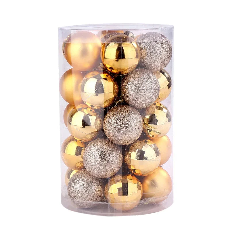 34Pcs Christmas Balls Ornaments for Xmas Christmas Tree Pendants Shatterproof Christmas Tree Decorations Hanging Ball for Party