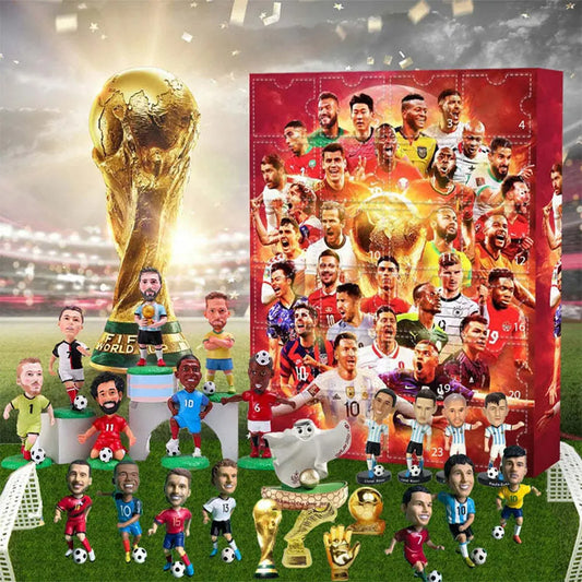 24 Days Countdown to Xmas Calendar Kit Football Sports Event Advent 2024 Christmas Countdown Calendar Gift for Adults Kids Fans