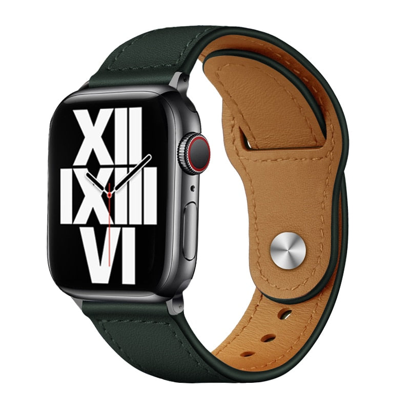 Real Leather Strap For Apple Watch