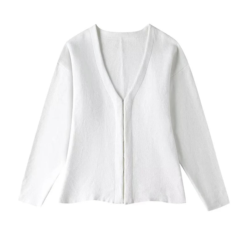 V-neck Knitted Cardigan