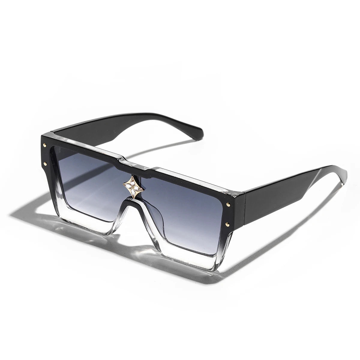 Ruiao Retro Black Millionaire Shades Luxury Sunglasses 2025 For Men Women