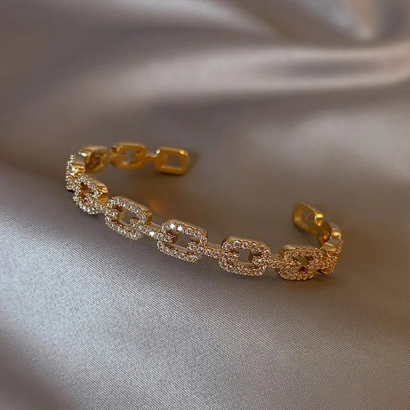 Bracelet Elegant Fashion Europe and America Simple Shiny Bracelet Women's Party Female Jewelry