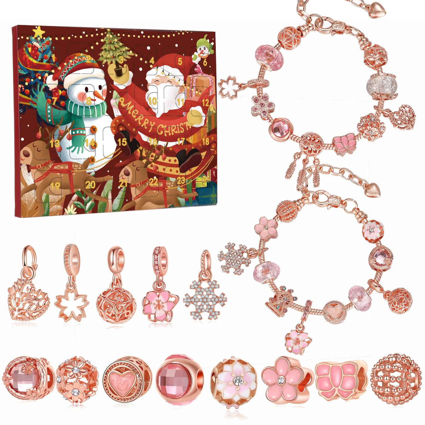 Countdown Calendar Christmas Ornaments 2025 New Year Advent Countdown Calendar Children Gift 24 Days Christmas Calendar