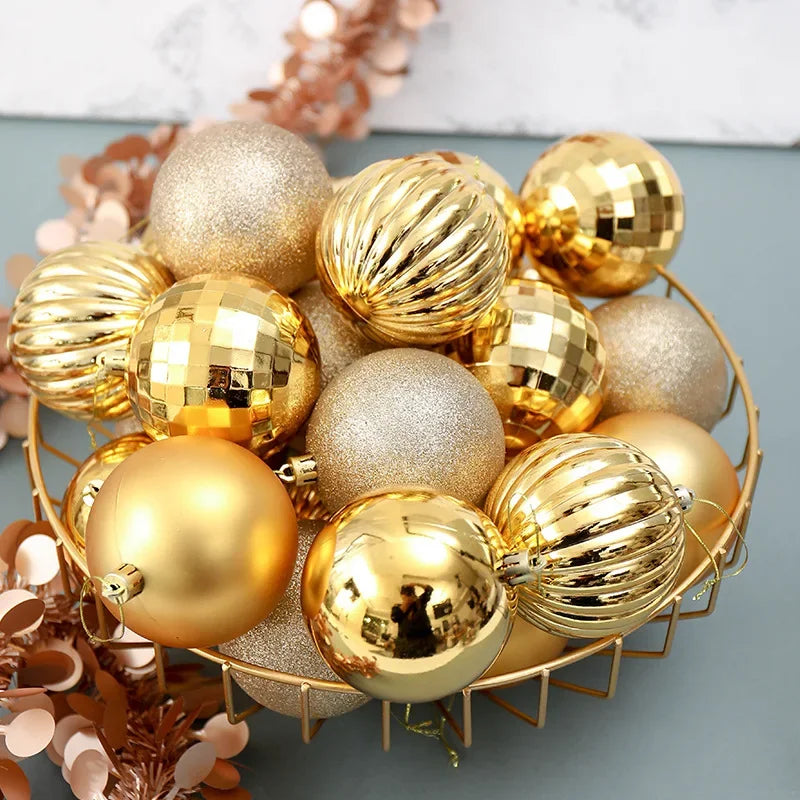34Pcs Christmas Balls Ornaments for Xmas Christmas Tree Pendants Shatterproof Christmas Tree Decorations Hanging Ball for Party
