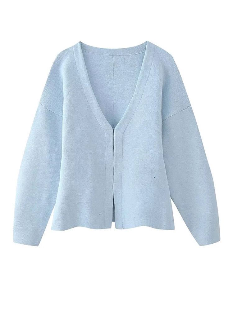 V-neck Knitted Cardigan