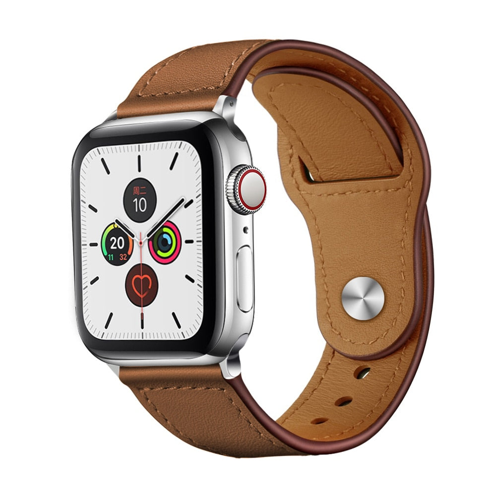 Real Leather Strap For Apple Watch