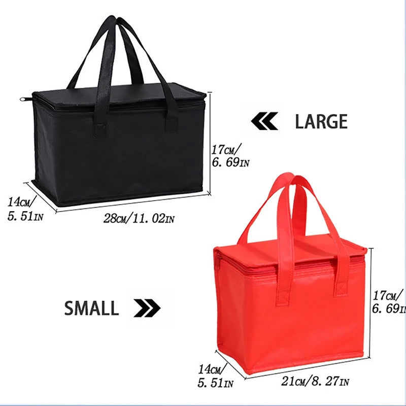 Portable Lunch Cooler Beer Delivery Bag Folding Insulation Picnic Ice Pack Food Tote Thermal Bag Drink Carrier Insulated Bags