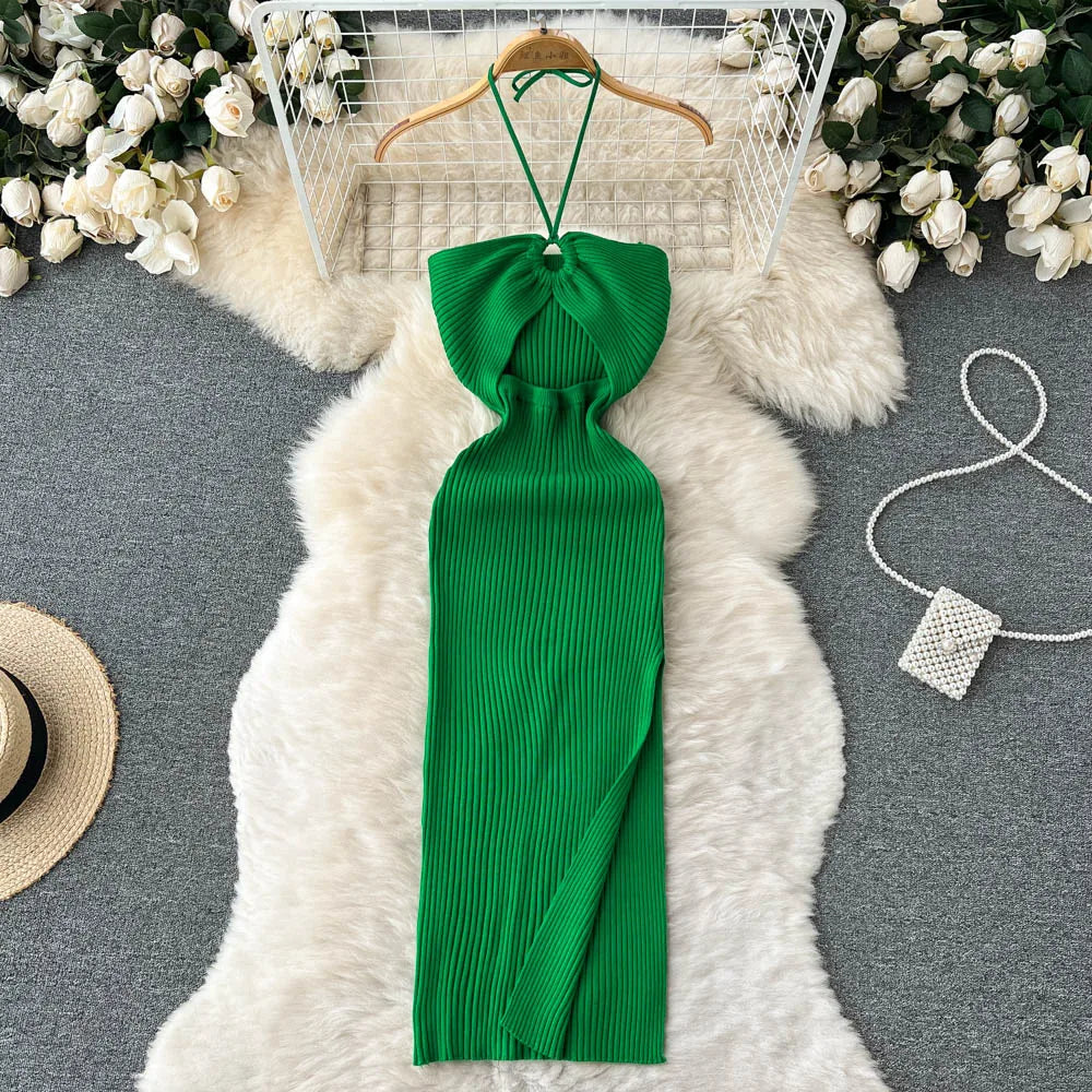 Chic Sexy Dress Women Slim Elastic Bodycon Party Dress