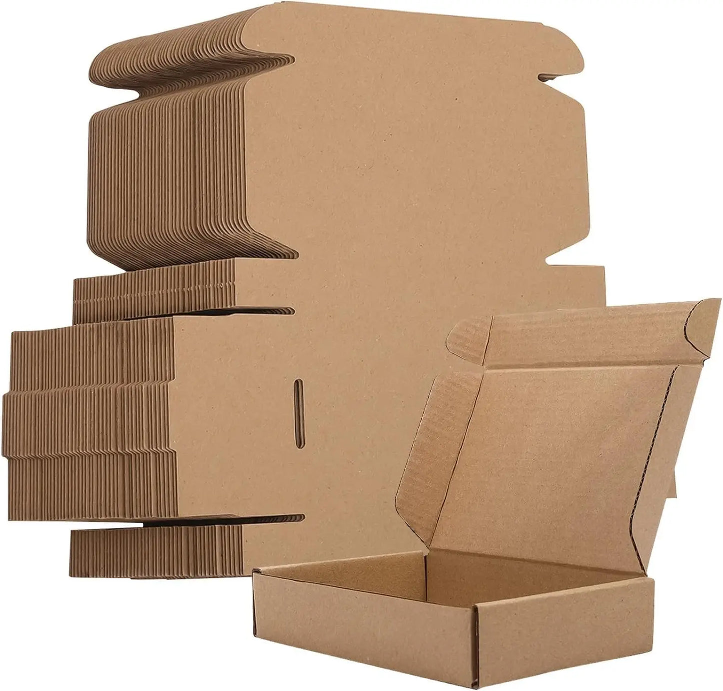 20PCS Corrugated Box Mailers- White /Brown Cardboard