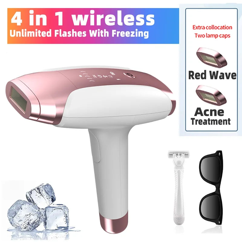 New In 999999 Flashes Laser Epilator Laser Hot Sell Permanent IPL Photoepilator Hair Removal Painless Electric Epilator Machine