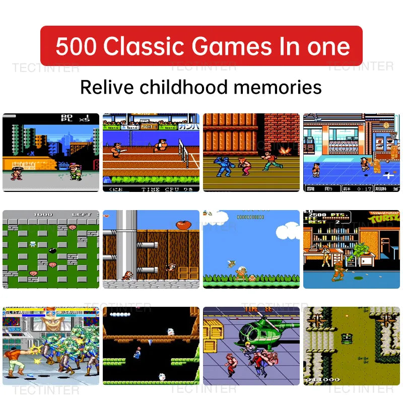 Portable Retro Mini Video Game Console 8-Bit Handheld Game Player Built-in 500 games AV Out Game Console Gameboy videogame