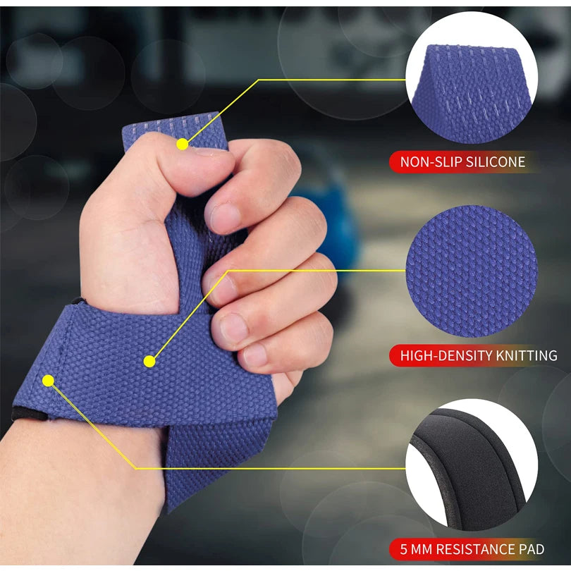 Weightlifting Straps 1 Pair Lifting Wrist Anti-Slip