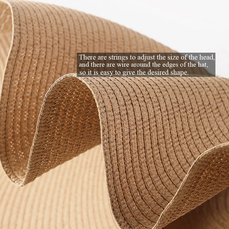 70cm Oversized Wide Brim Sun Hat Travel Large UV Protection Beach