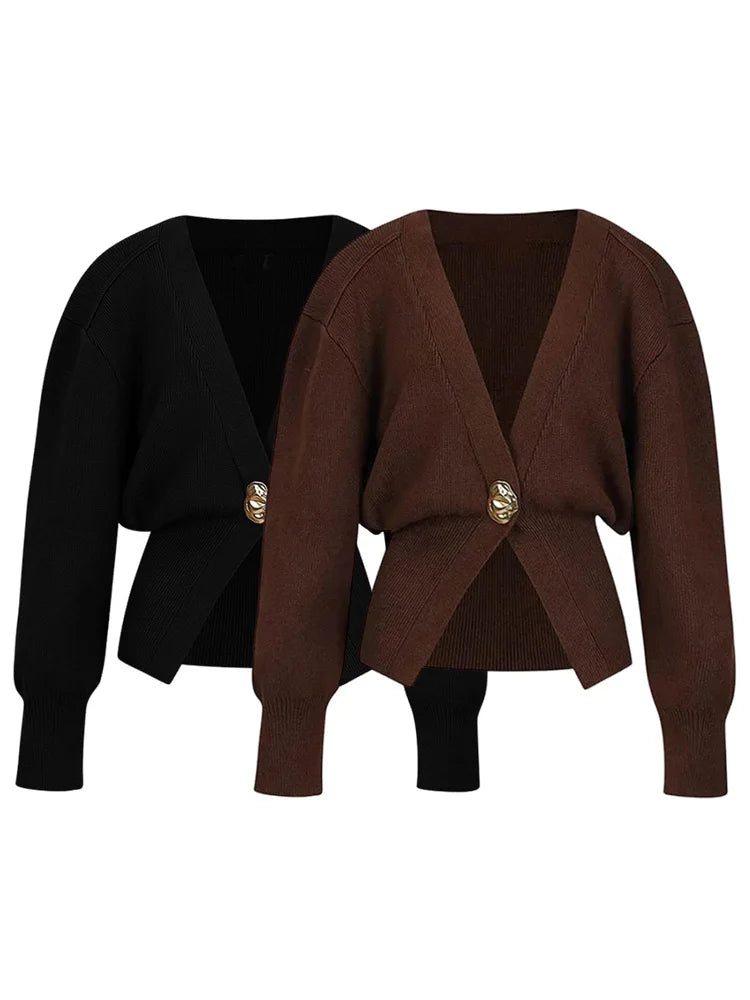 TRAF Women's Knitted Cardigan Jacket