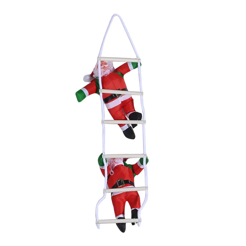 Christmas Santa Claus Climbing Ladder Doll Christmas Tree Hanging Decoration Indoor Door Wall Christmas Pendant New Year Gifts