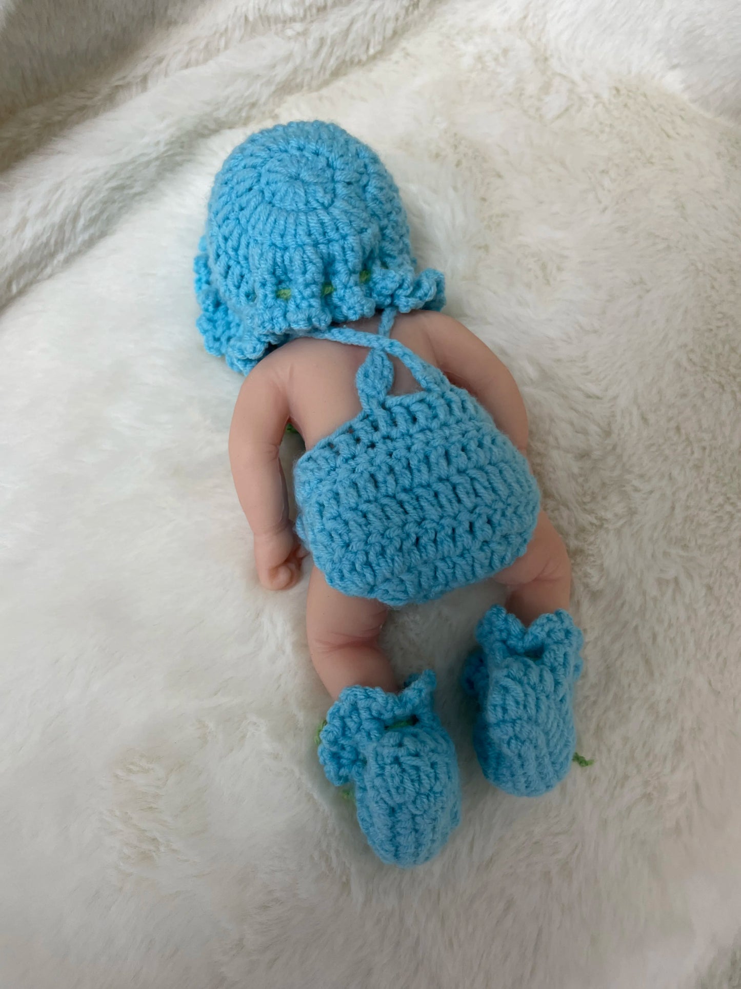 Dolls Clothes Set - FOR Mini Reborn Kit 7" Joseph Micro Preemie Full Body Silicone - Doll Accessories
