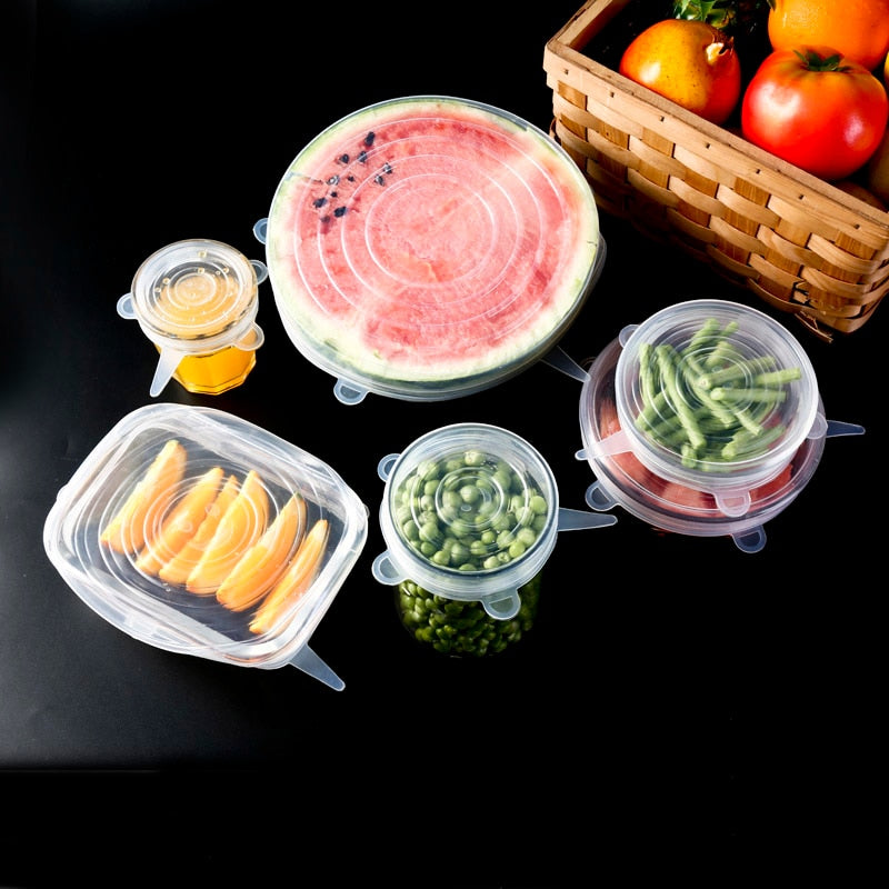 6 Pcs Silicone Cover for Food