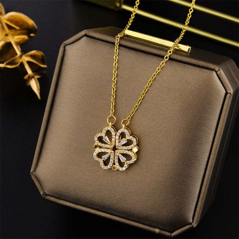 Crystal Stainless Steel Necklaces For Women