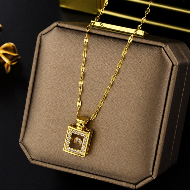 Crystal Stainless Steel Necklaces For Women