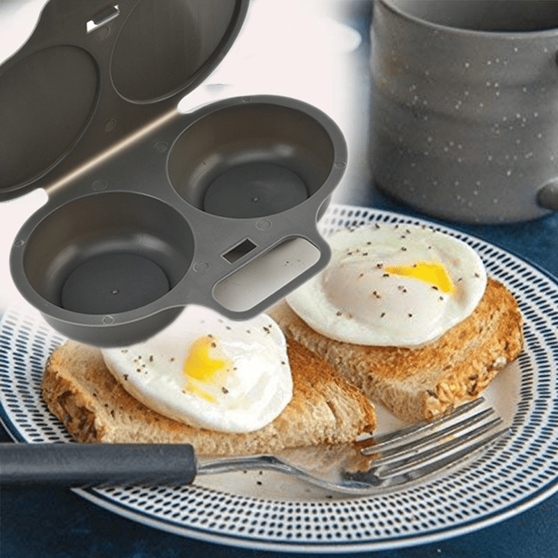 "Egggenius" Easy-Clean Microwave Egg Poacher & Omelette Maker